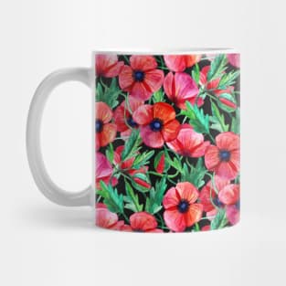 Plenty of Poppies – black Mug